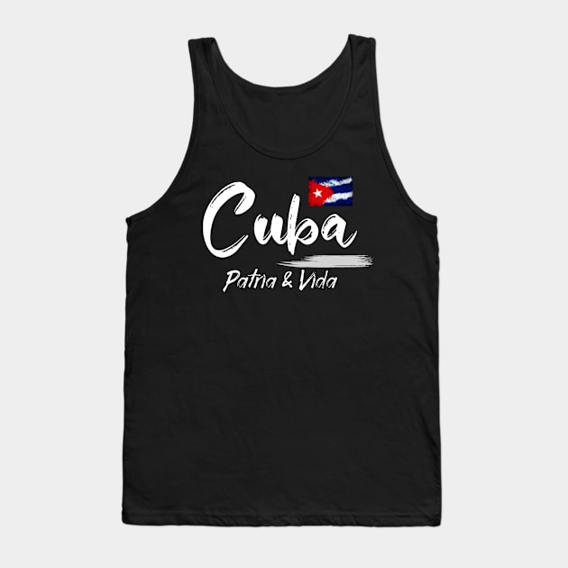 Cuba, Patria y Vida - Yo soy Cubano Tank Top by DesignByAmyPort